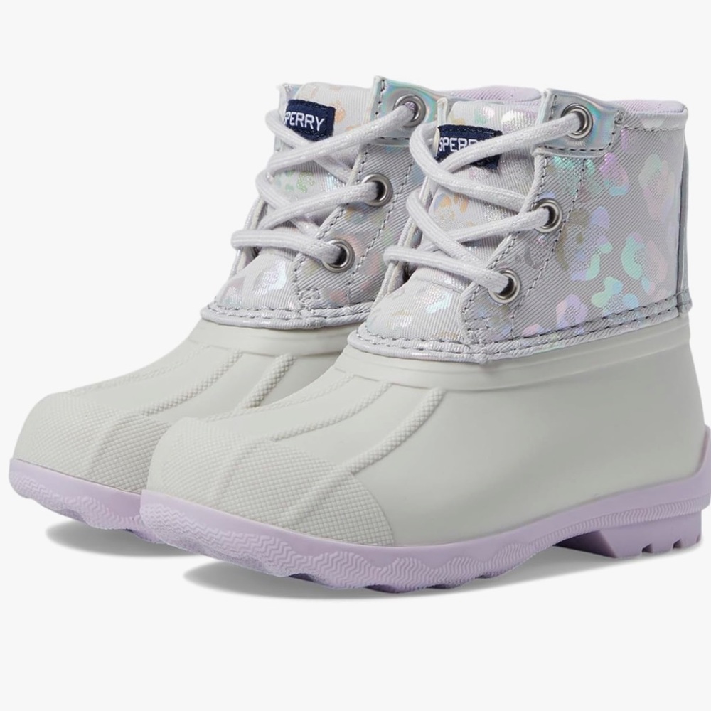Sperry Boots - Kids with Leopard Print